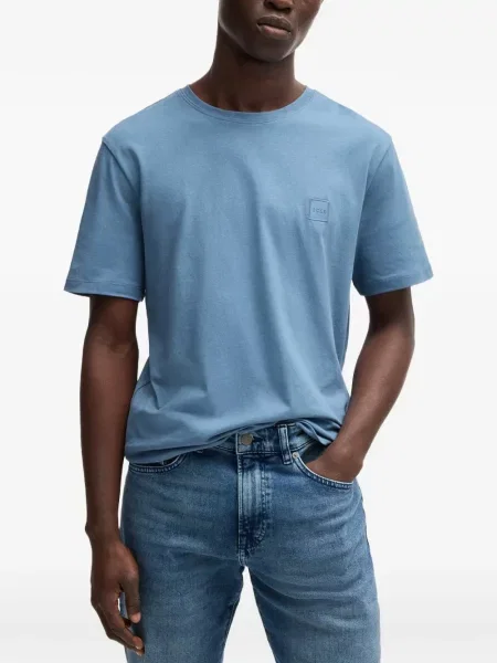 Tricou Boss cu autograf albastru