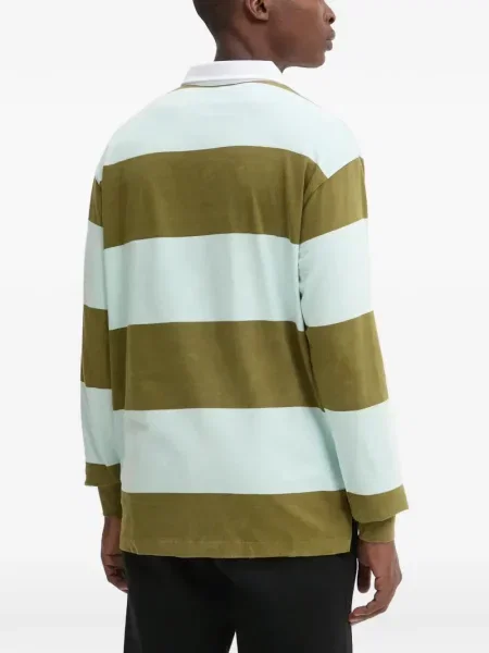 Tricou polo Karl Kani cu dungi verde