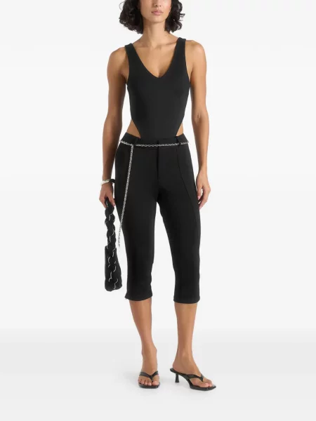Cu centură pantaloni Manière De Voir negru