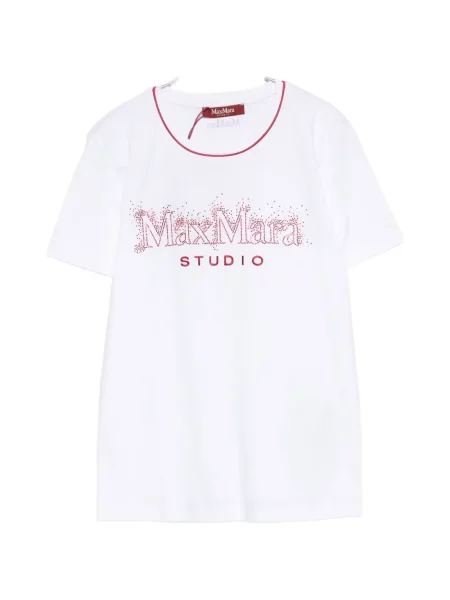 Tricou Max Mara cu autograf alb