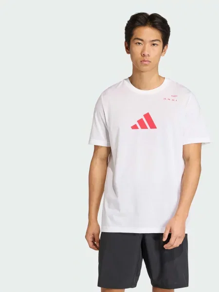 Футболка спортивна adidas білий