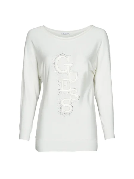 Pulover Guess cu mânecă liliac