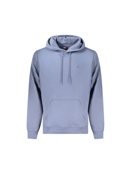 Bluza z kapturem Tommy Jeans niebieska