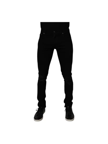 Skinny jeansy skinny Dolce And Gabbana czarne