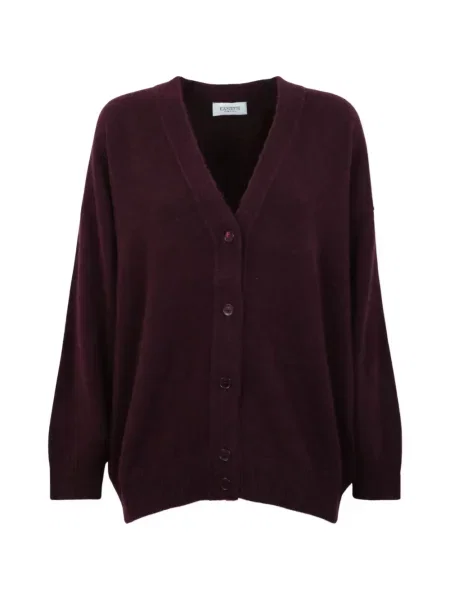 Cardigan Laneus tricotate cu decolteu în V violet