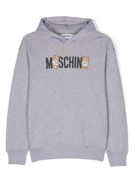 Bluza z kapturem dziecięca Moschino szara