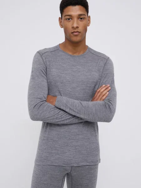 Pánske termo tričko Icebreaker Oasis grey sivá