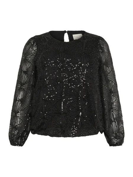 KAFFE CURVE Bluză KCMinna' negru