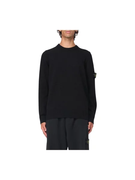 Sweter Stone Island z kamieniami czarny
