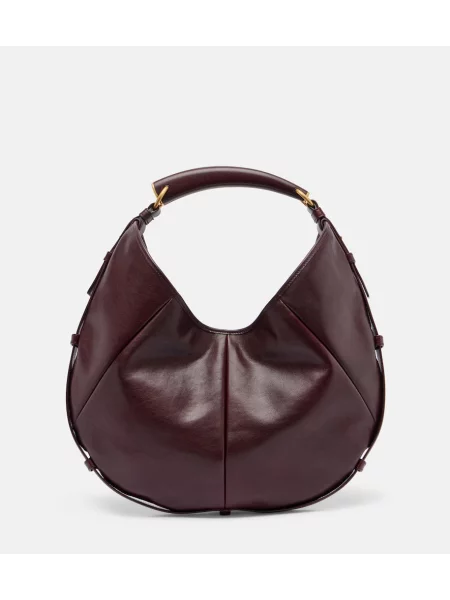 Geanta de piele Saint Laurent din piele bordo