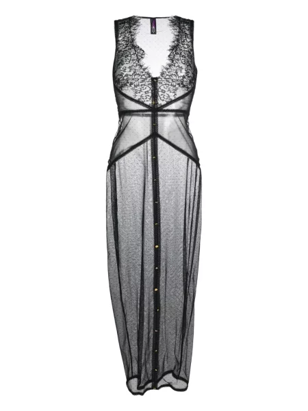 Rochie Maison Close transparente de costum negru