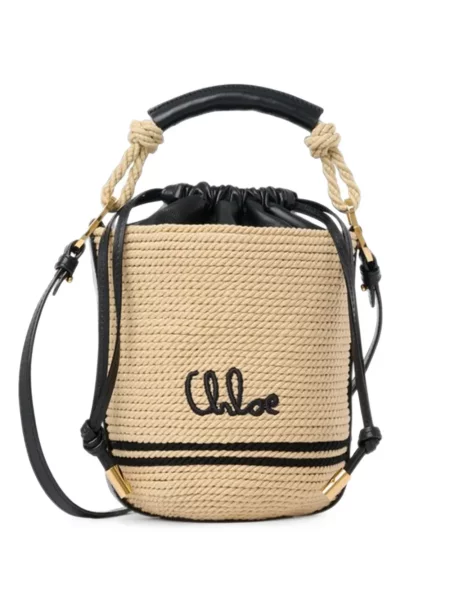 Geantă shopper Chloé cu autograf