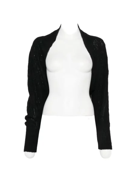 Decupat cardigan Yohji Yamamoto tricotate negru