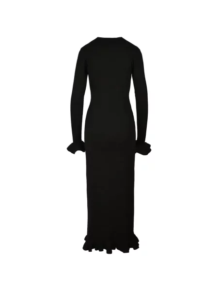 Rochie maxi Ioana Ciolacu cu volane negru