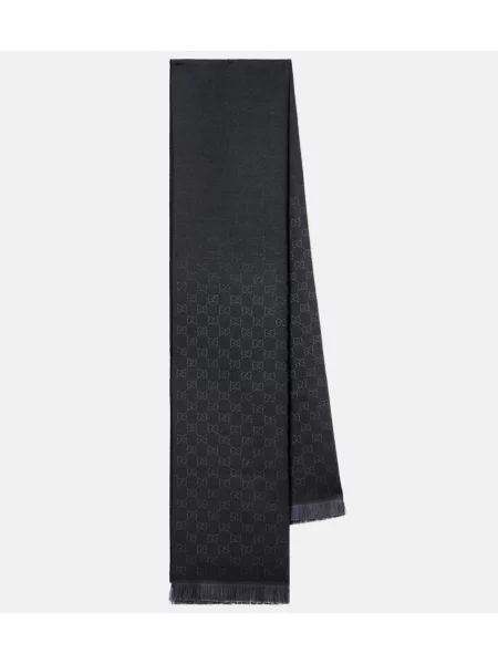 Fular Gucci de lână negru