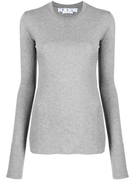 Tricou Off-white cu imagine lung alb