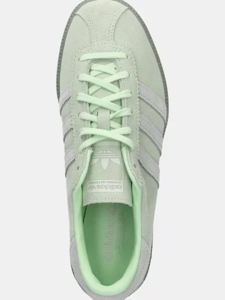 Замшевые кроссовки Adidas Originals зеленые