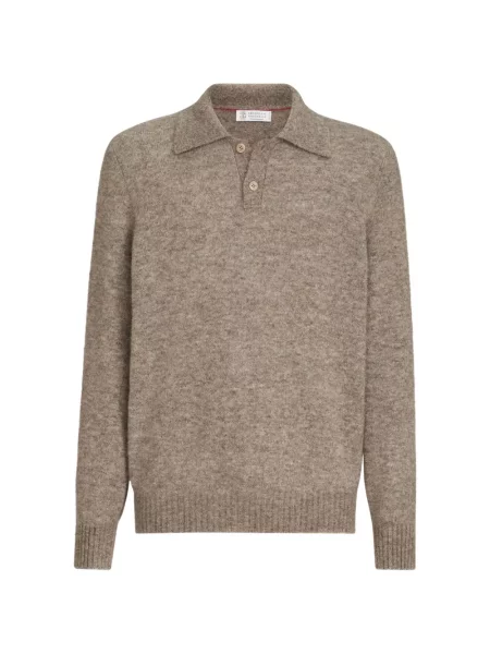 Tricou polo Brunello Cucinelli de lână