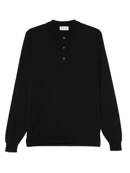 Polokošeľa John Smedley čierna
