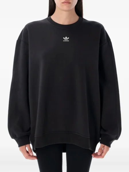 Małe sneakersy Adidas z dekoltem w serek garniturowe czarne