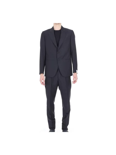 Garnitur Caruso wełniany niebieski