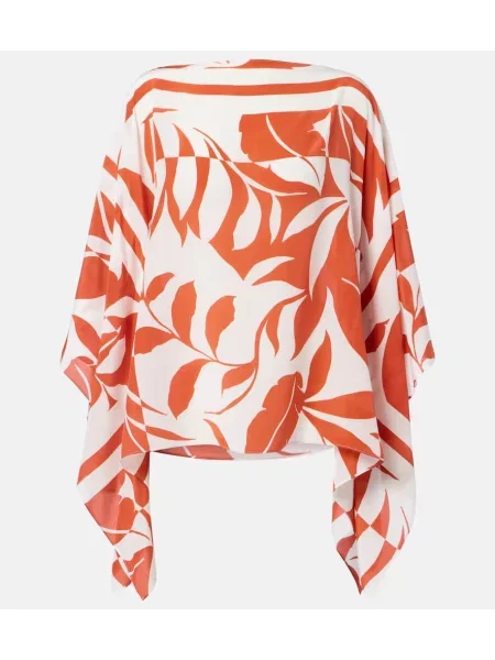 Bluză Max Mara de mătase cu imagine