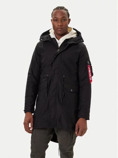 Alpha Industries Parka Studio Fishtail črna