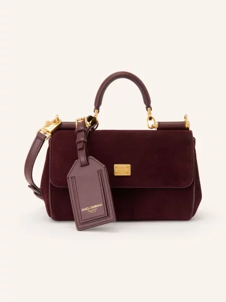 Dolce & Gabbana Kabelka My Sicily Mini tmavě / zlatá červená