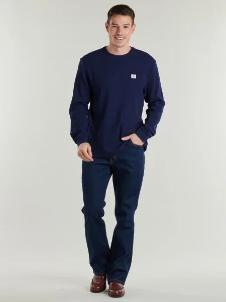 Džínsy so strihom ku čižmám Levi's modrá