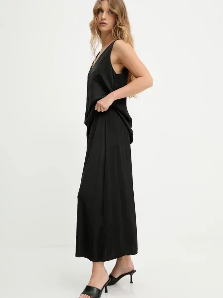 Юбка миди Answear.lab клеш черная