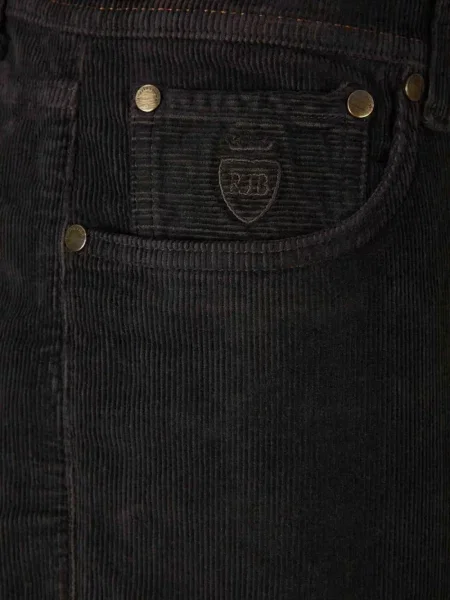 Pantaloni Richard J. Brown de catifea cord maro