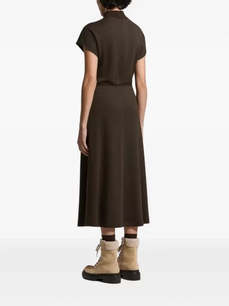 Cu centură rochie midi Peserico maro