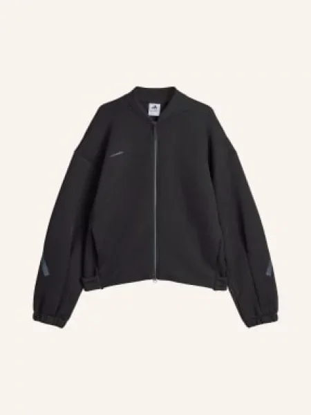 Dzianinowy komplet dresowy Adidas czarny