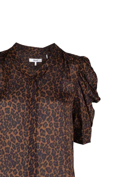 Top Frame cu imagine cu model leopard maro