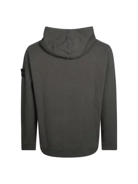 Bluza z kapturem Stone Island z kapturem z kamieniami szara