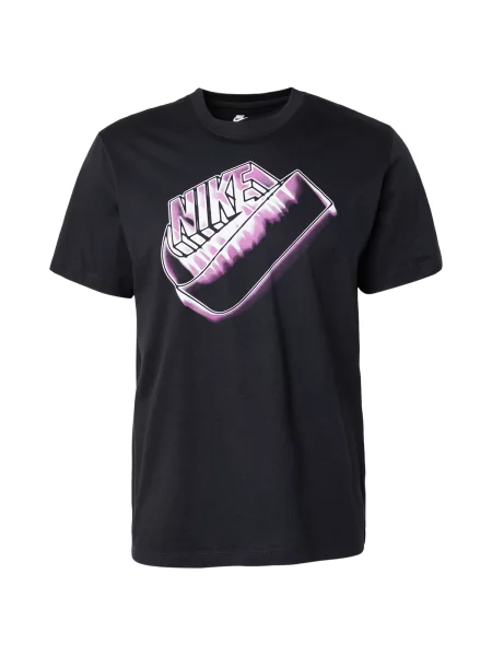 Nike Sportswear Tricou FUTURA roz eozină / negru alb