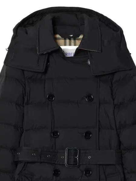 Lung palton Burberry negru