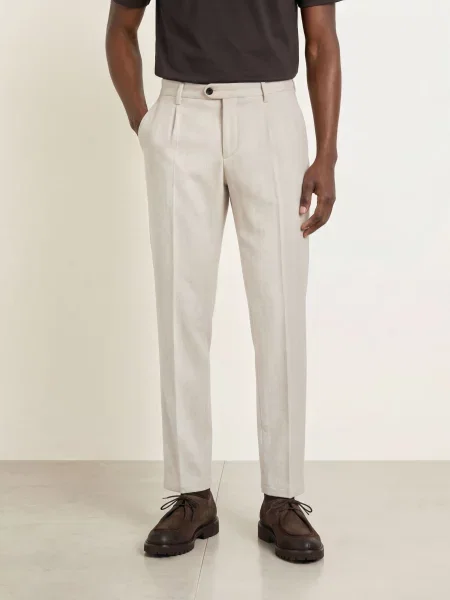 Profuomo Chino Kalhoty Regular Fit / krémová béžová