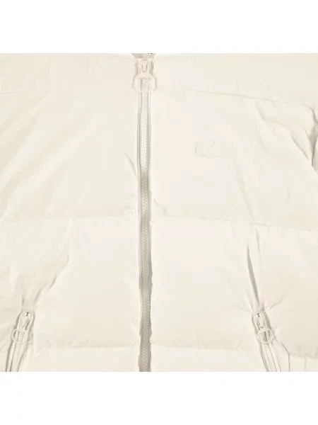 Lacoste Płaszcz Loose Fit Ze Stójką W Kolorze Kremowym