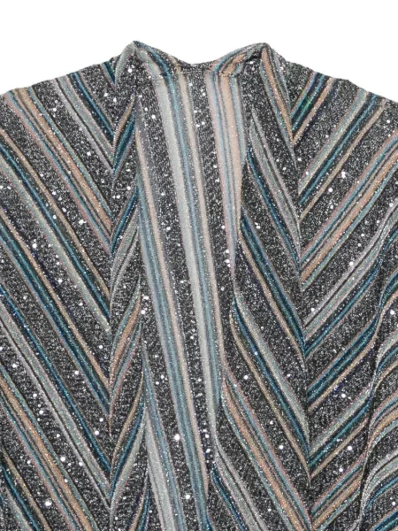 Κασκόλ Missoni με παγιέτες γκρι