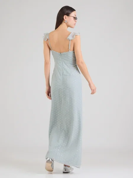 Maya Deluxe Rochie de seară Georgette azuriu argintiu