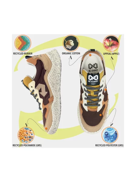 Sneakersy Id.eight brązowe