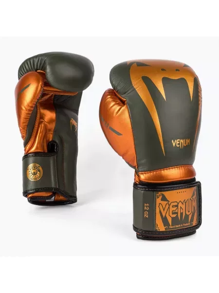 Rękawice bokserskie Venum Giant khaki/bronze zielone