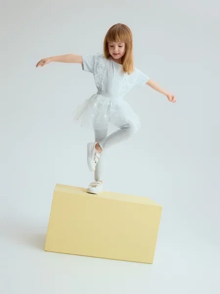 Reserved Легінси зі спідницею блідо-блакитний блакитні