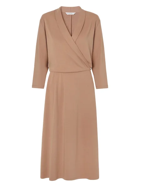 TATUUM Rochie Frilla cămilă maro