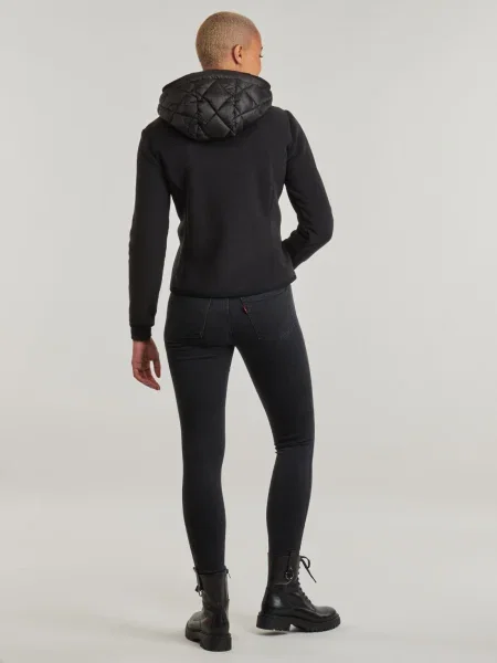 Klasické sako Superdry s kapucňou čierna