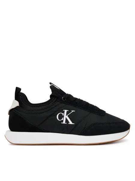 Sneakersy Calvin Klein Jeans Retro Runner Lace Up Sock čierna
