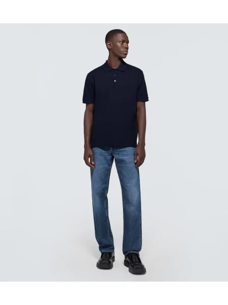 Polo Bottega Veneta albastru