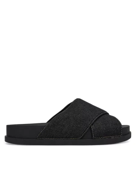 Tommy Jeans Natikače s crna
