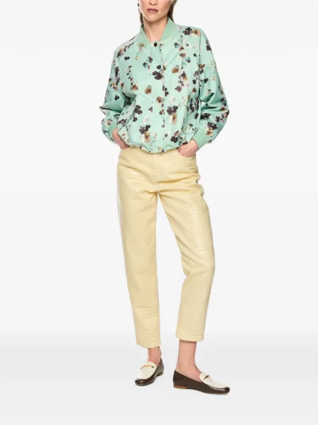 Geacă bomber Marccain cu model floral cu imagine verde